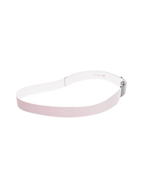 DIESEL White Solid Belt for men