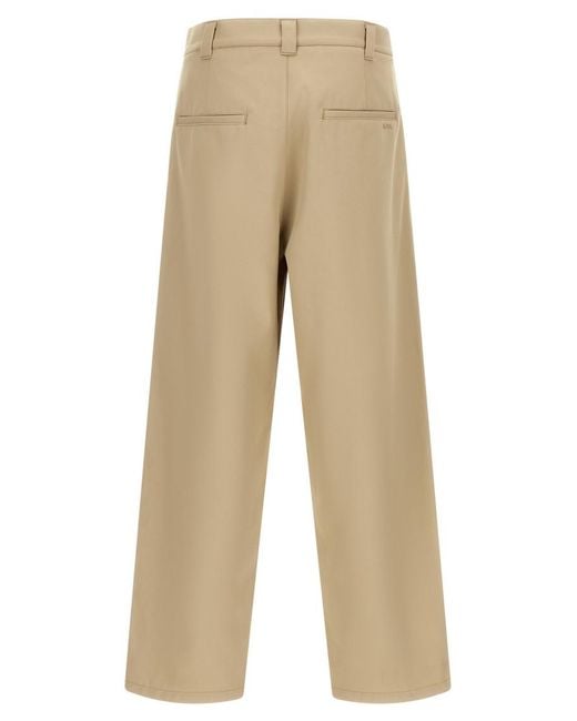 A.P.C. Natural Light Pleated Pants for men