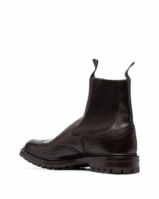 Tricker's Brown Leather Boots for men