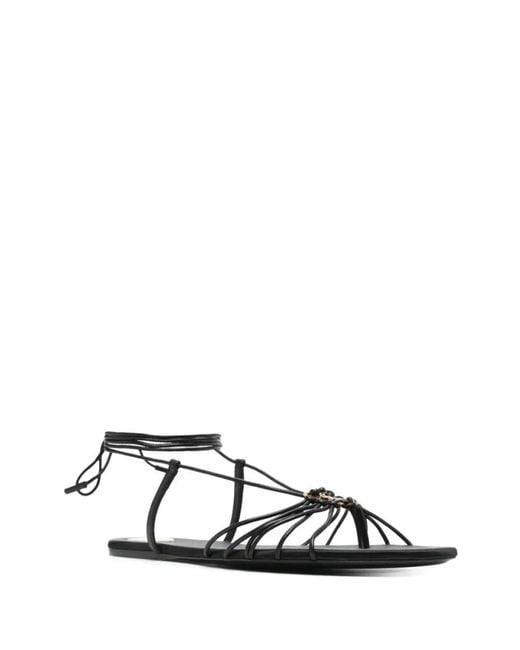 Saint Laurent White Open Toe Sandals