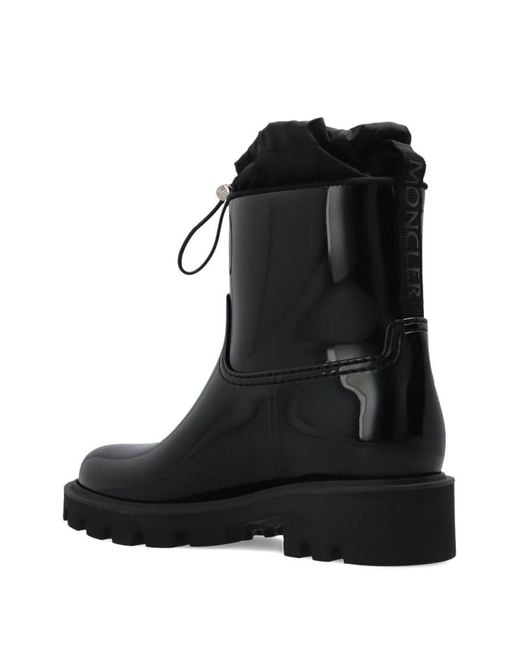 Moncler Black Kickstream Wellington Boots