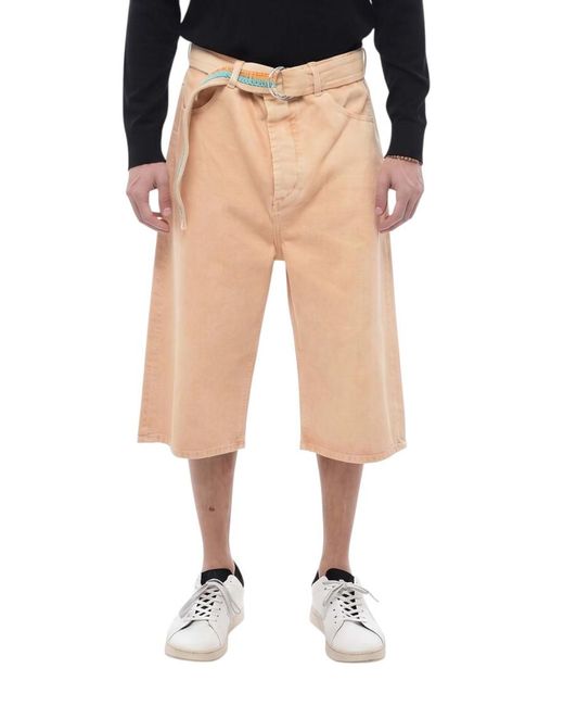 Marcelo Burlon Black Loose Solid Shorts for men