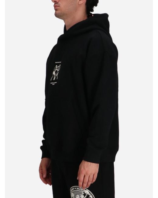 Boss Black Cotton Hoodie for men