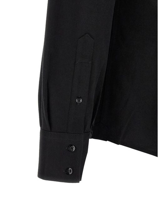 Brunello Cucinelli Black Regular Solid Shirt for men