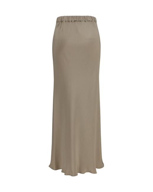 Max Mara Natural Solid Maxi Skirt