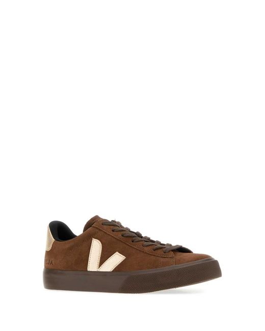 Veja Brown Solid Campo Sneakers