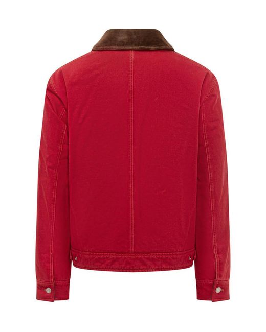 AMI Red Logo Regular Jacket for men