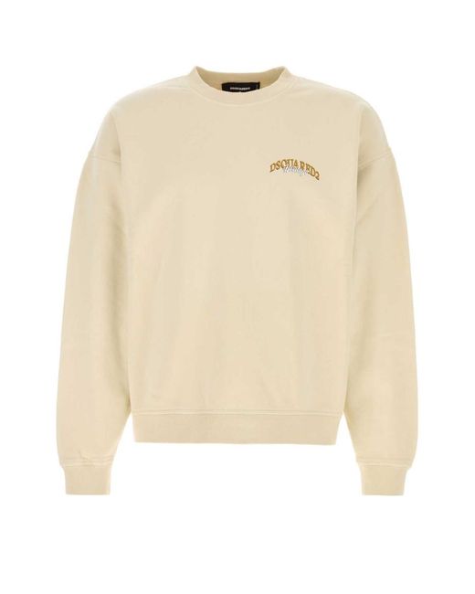 DSquared² Natural Logo Sweatshirt for men