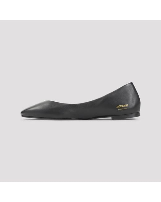 Jacquemus White Slip On Ballet Flats