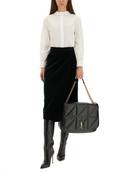 Saint Laurent White Regular Solid Shirt
