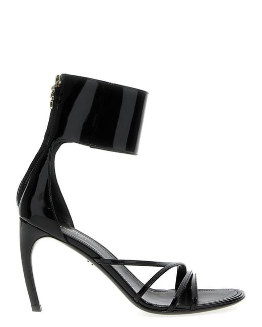 Ferragamo Black 'Clethra' Sandals
