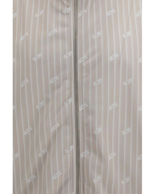 Gcds Gray Mock Collar Jacket for men
