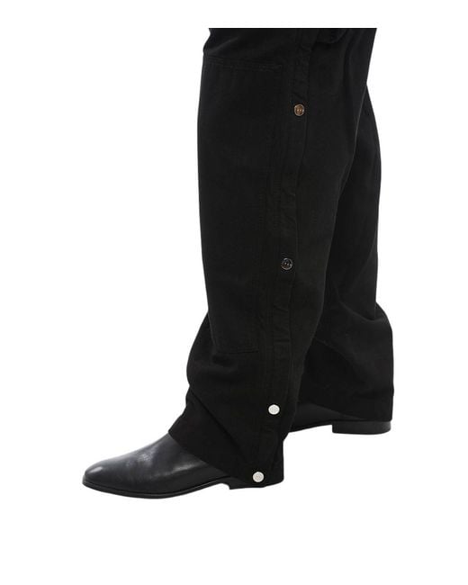 1989 STUDIO Black Relaxed Solid Pants for men