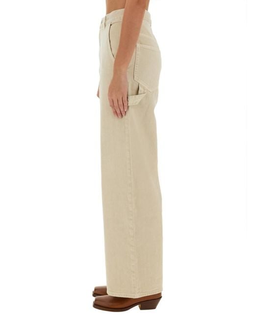 Isabel Marant Natural Straight High Rise Jeans