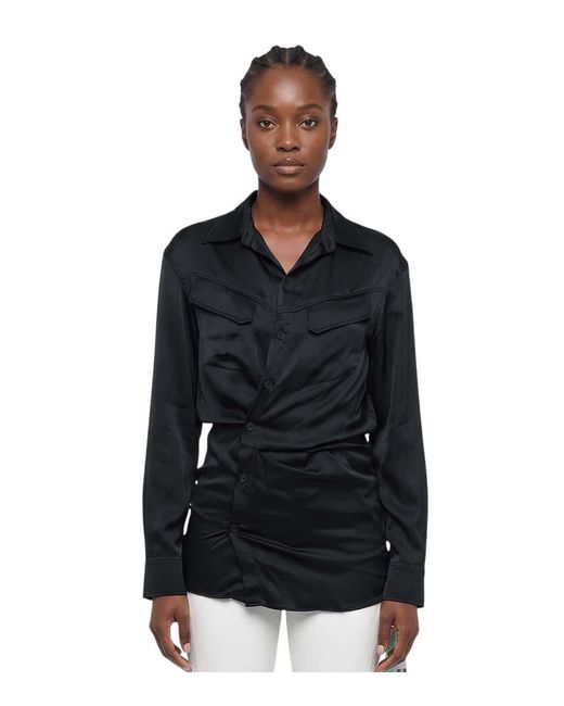 Off-White c/o Virgil Abloh Black Slim Solid Shirt