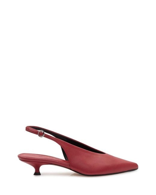 Aeyde Red Camilla Pumps