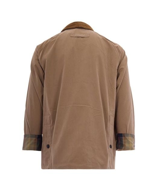 Barbour Brown Solid Shirt Collar Jacket for men