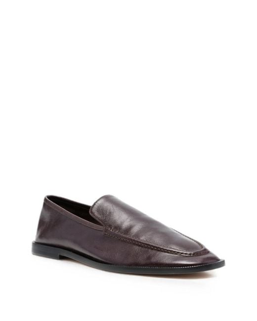 Alysi White Solid Loafers