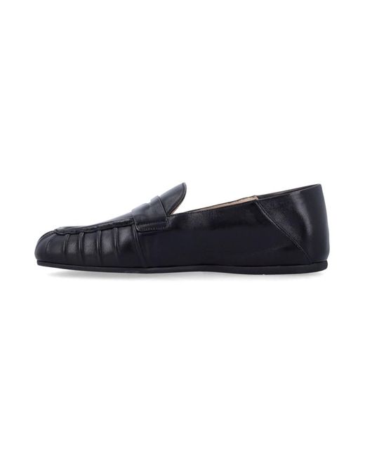 Stuart Weitzman Blue Slip On Loafers