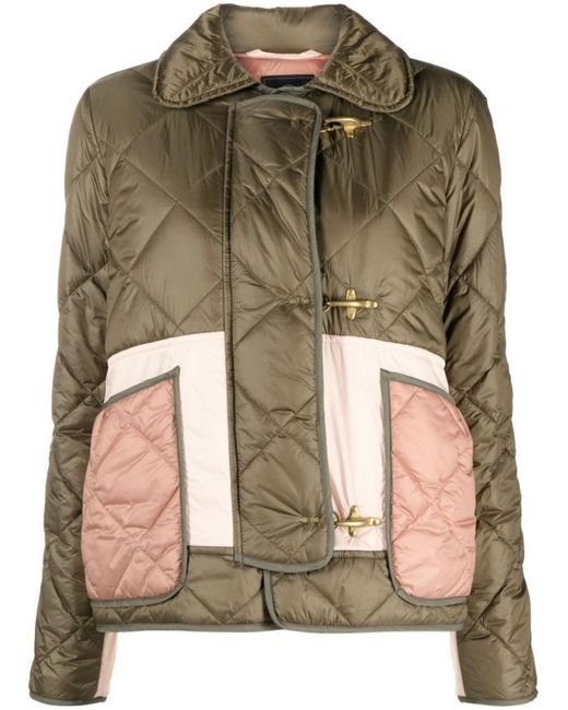 Classic caban jacket with quilted lining discount