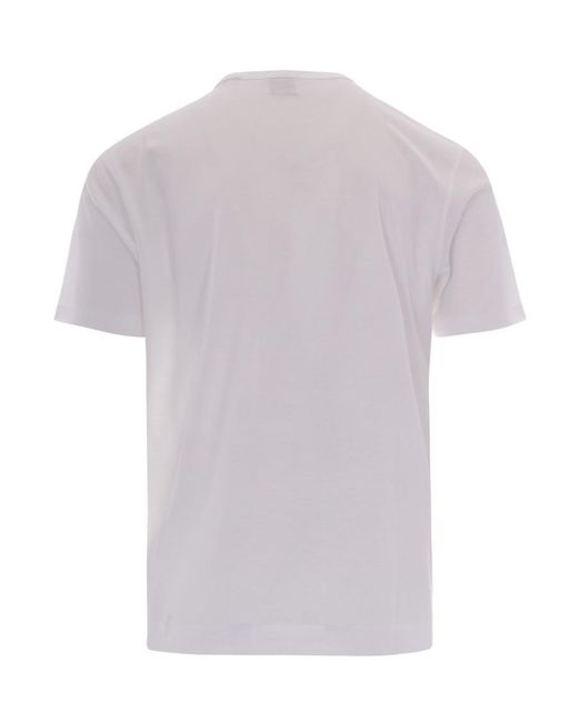 Boss White Solid Crew Neck T-Shirt for men