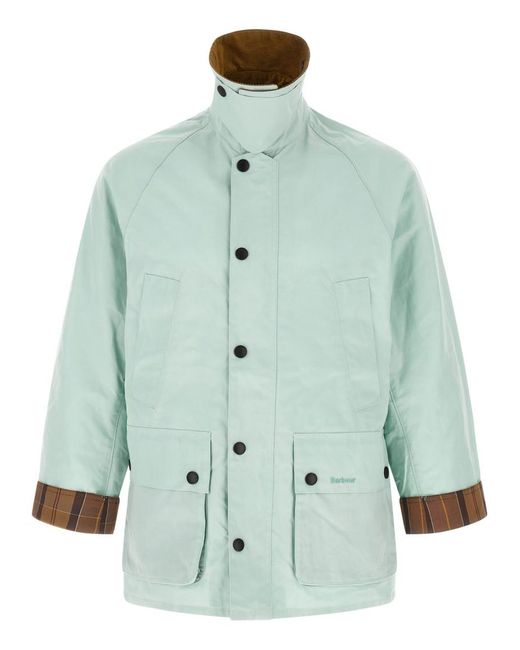 Barbour Green Solid Jacket for men
