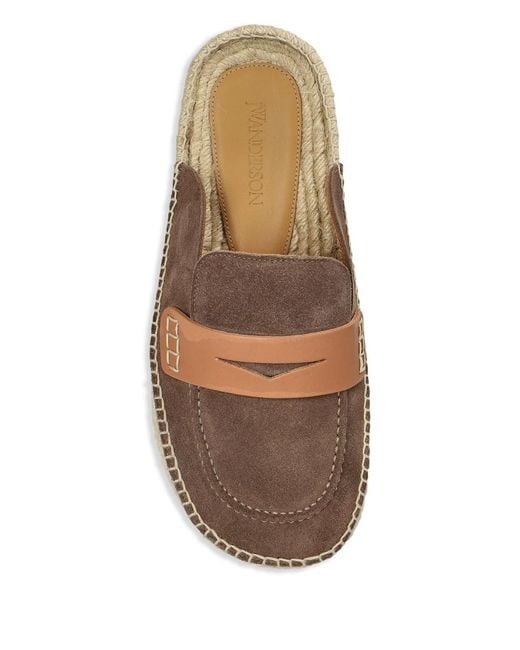 J.W. Anderson Brown Suede Espadrilles