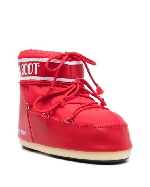 Moon Boot Red Icon Low Snow Boots