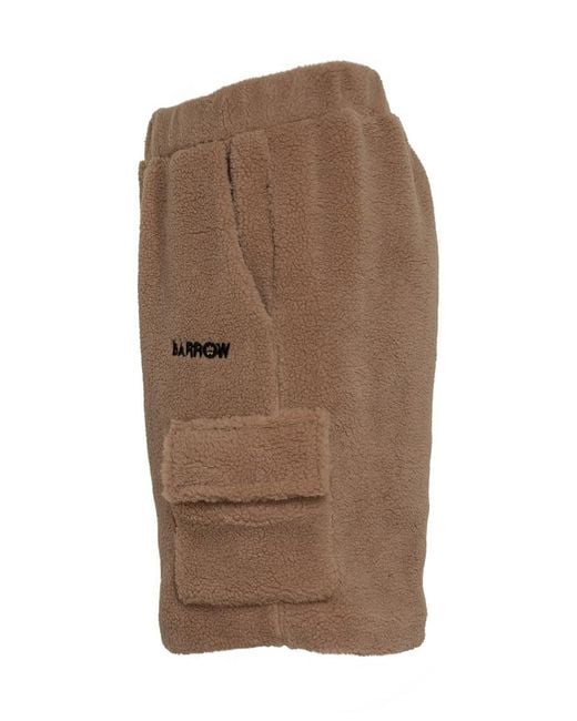 Barrow Brown Solid Shorts for men