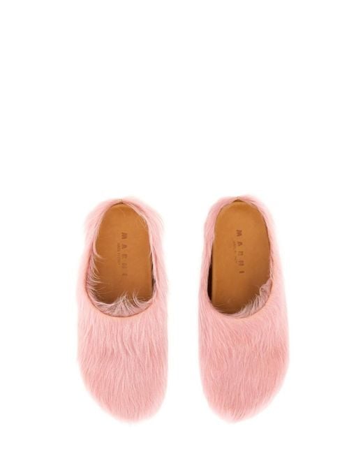 Marni Pink Solid Sandals for men