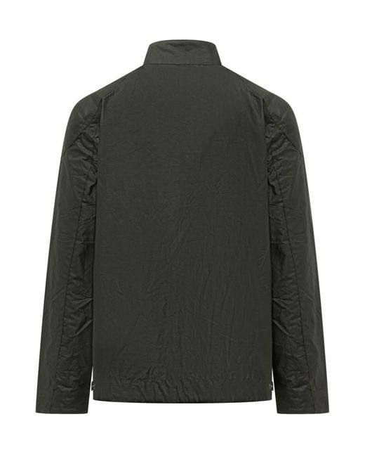 Barbour Black Solid Mandarin Collar Jacket for men