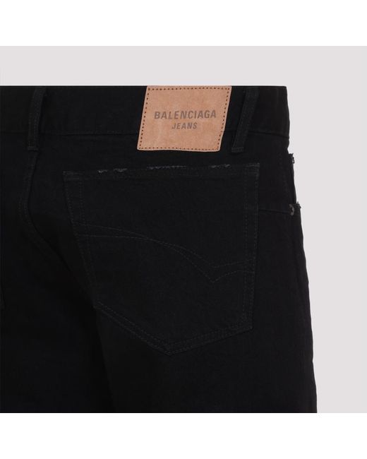 Balenciaga Fitted Low Waist Pants in Black | Lyst