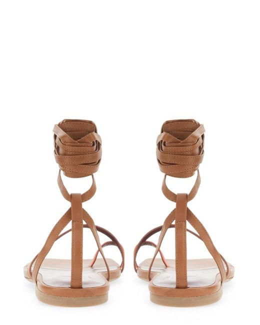 Staud Brown Open-Toe Sandals