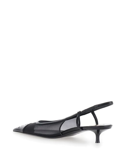 Saint Laurent White Singback Pumps