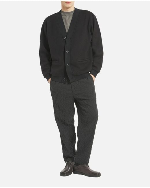 Barena Black V-Neck Buttoned Cardigan for men