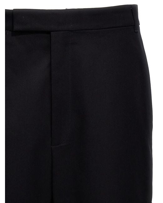 Thom Browne Blue Flat Front Pants for men