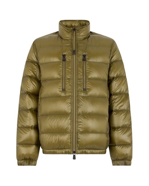 Moncler Green Quilted Regular Jacket for men