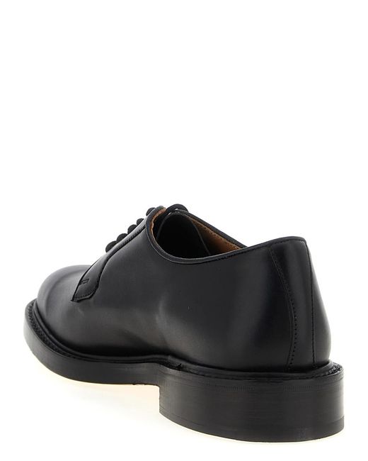 Tricker's Black Leather Lace Up Shoes for men