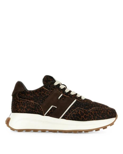 Hogan Black Printed H641 Sneakers
