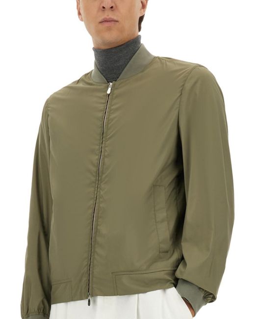 Brunello Cucinelli Green Solid None Jacket for men