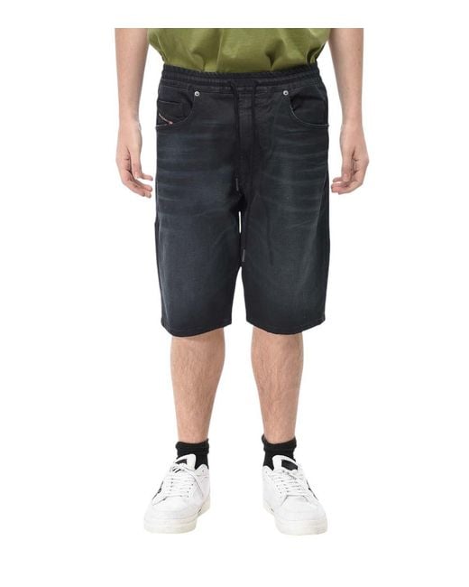 DIESEL Gray Drawstring Shorts for men
