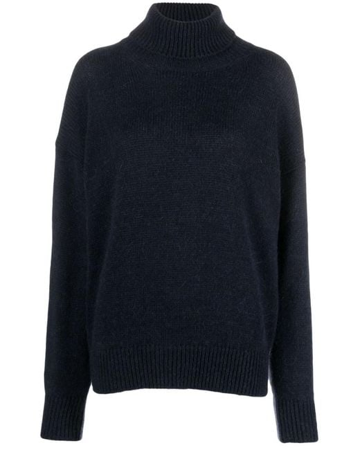 Alysi Blue Turtleneck Sweater