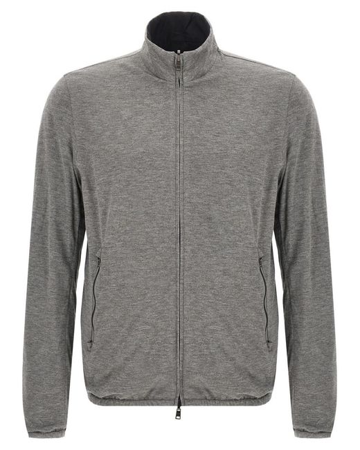 Herno Gray Reversible Jacket for men