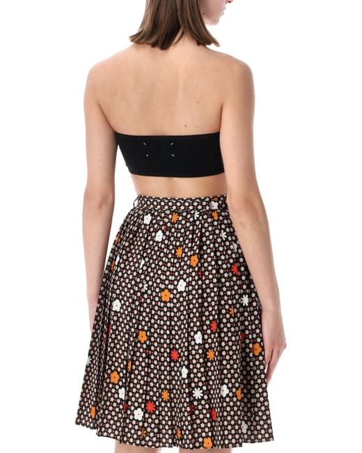 Maison Margiela Black Solid Tube Top