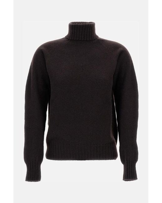 Drumohr Black High Neck Sweater