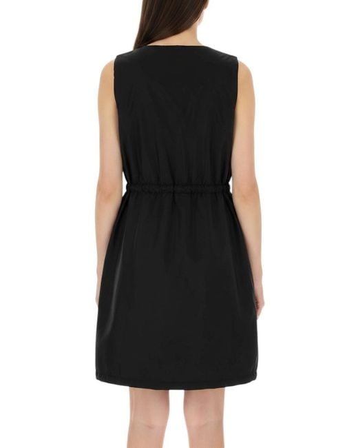 Prada Black Round Neck Mini Dress