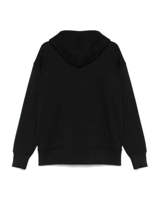 MSGM Black Raglan Sleeve Hoodie for men