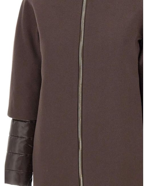 Herno Brown Long-Sleeve Coat