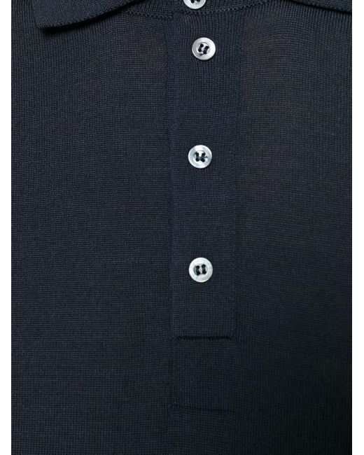 Drumohr Blue Logo Polo for men