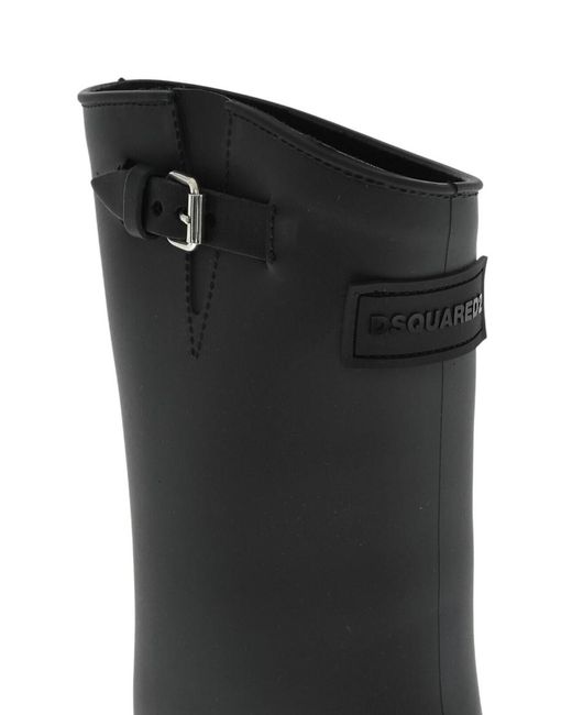 DSquared² Black Logo Boots